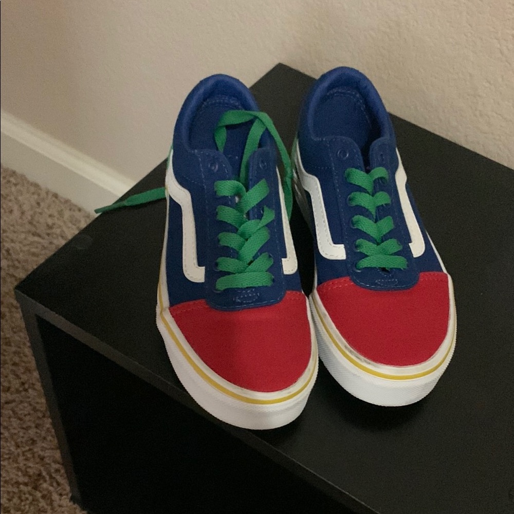 Vibrant Kids Sneakers - Red, Blue, Green